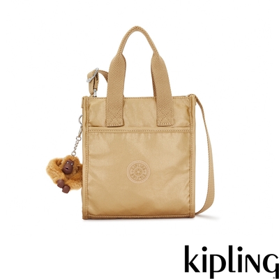 Kipling 金屬古銅色手提斜背托特包-INARA S