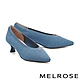 高跟鞋 MELROSE 美樂斯 甜美氣質小蝴蝶結飛織布尖頭高跟鞋－藍 product thumbnail 1