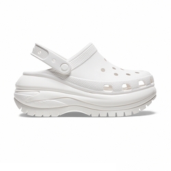 Crocs Mega Crush Clog 男女鞋 白色 厚底 光輪克駱格 厚底 洞洞鞋 涼拖鞋 207988100