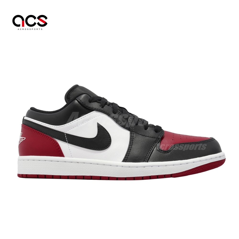 Nike Air Jordan 1 Low Bred Toe 黑紅低筒男鞋AJ1 553558-161 | 休閒鞋