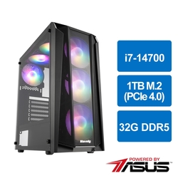 華碩B760平台[星馳勇士]i7-14700/32G/1TB_M2