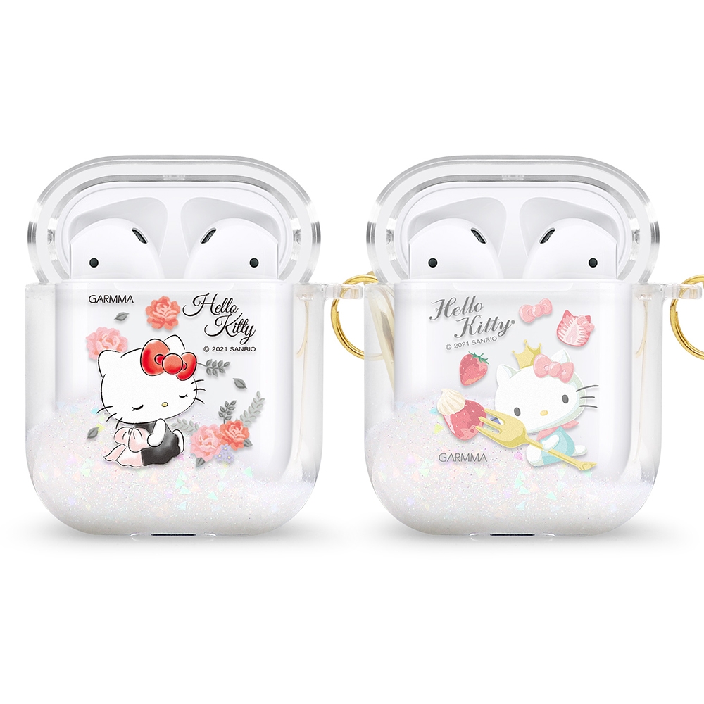 GARMMA Hello Kitty AirPods 1&2代藍牙耳機流沙保護套