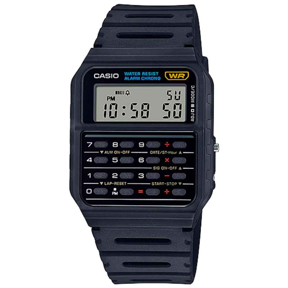 CASIO 回到未來電影御用配戴復古計算機錶-(CA-53W-1)