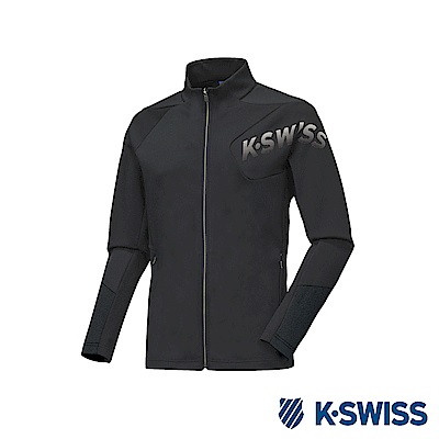 K-SWISS Jersey Jacket 韓版運動外套-男-黑