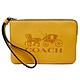 COACH 新款大馬車手拿包零錢包(黃) product thumbnail 1