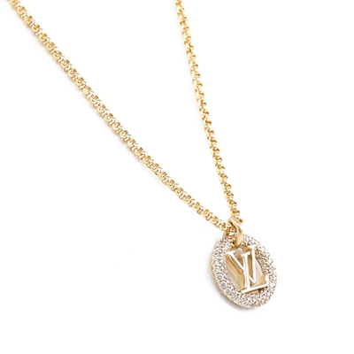 Louis Vuitton LV Louise by night M00759 necklace pendant gold crystal  accessory