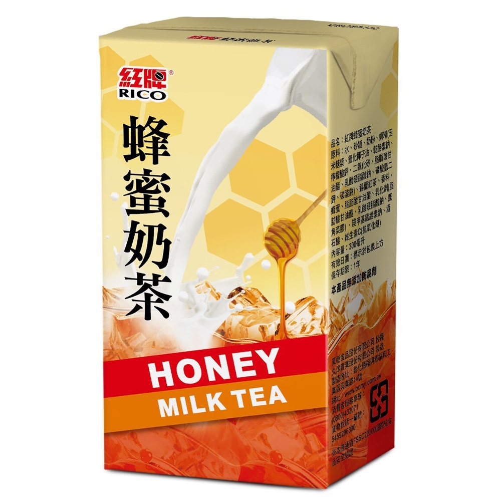 紅牌 蜂蜜奶茶(300mlx6入)