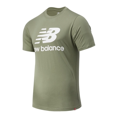 NEW BALANCE 上衣 短袖上衣 運動 男款 綠 AMT01575CEL