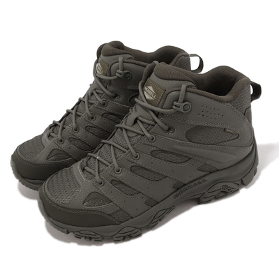 Merrell 戰術靴 Moab 3 Mid Tactical WP 男鞋 綠 防水 中筒 Vibram 越野 登山 ML004113