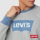 Levis 男款 復古滾邊寬鬆版重磅大學T / 經典Logo / 430GSM厚棉 麻花灰 product thumbnail 1