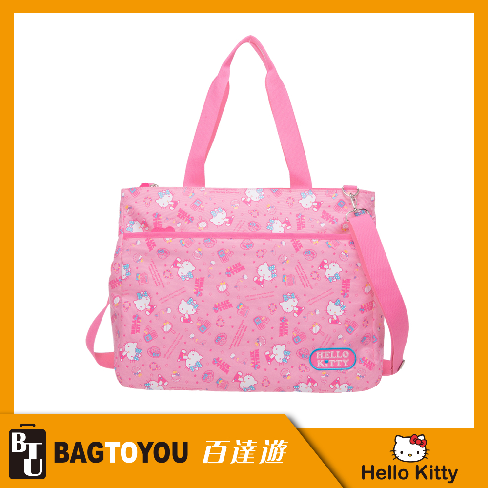 『官方正品』【HELLO KITTY】 休閒潮流托特包-粉紅KT88B03PK