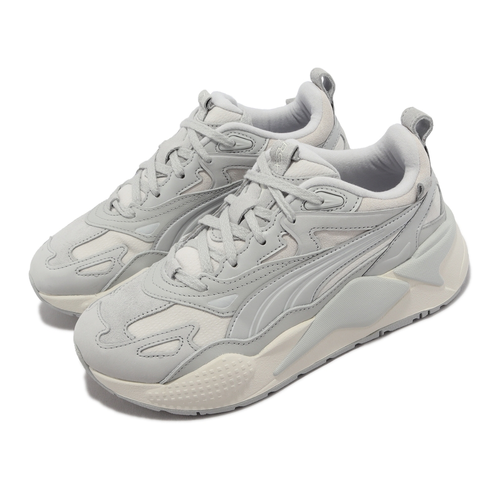 Puma 休閒鞋 RS-X Efekt Selflove Wns 女鞋 灰 白 厚底 增高 麂皮 復古 39312702