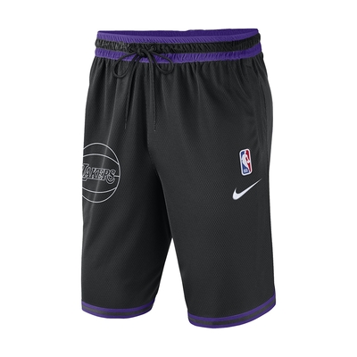 NIKE 短褲 男款 運動褲 NBA球褲 湖人隊 AS LAL MNK DF DNA SHRT 10IN 黑紫 DZ3687-010