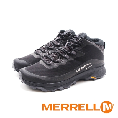 MERRELL(男)MOAB SPEED MID GORE-TEX戶外郊山健行鞋 男鞋-黑色