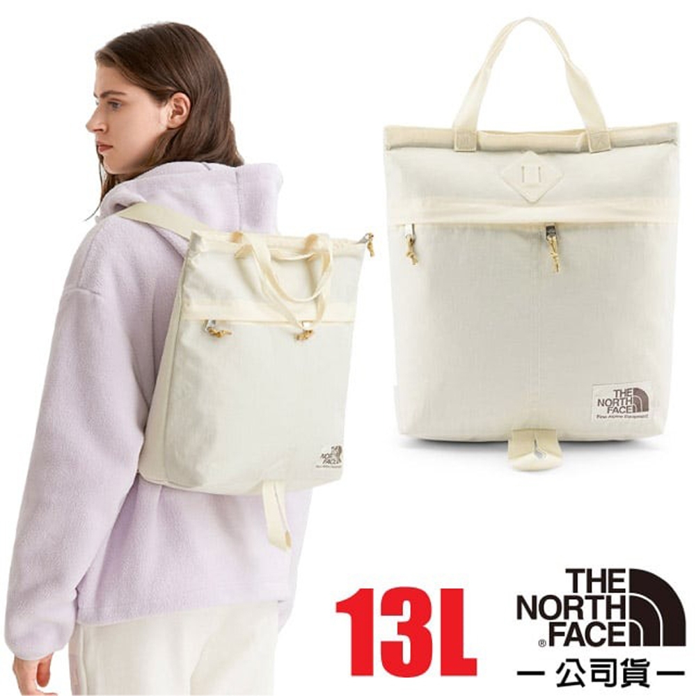 【The North Face】新 BERKELEY TOTE 都會時尚背提兩用包13L_52VS-11P 白