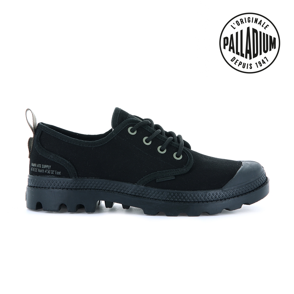 PALLADIUM PAMPA OX HTG SUPPLY有機棉低筒鞋-中性-黑