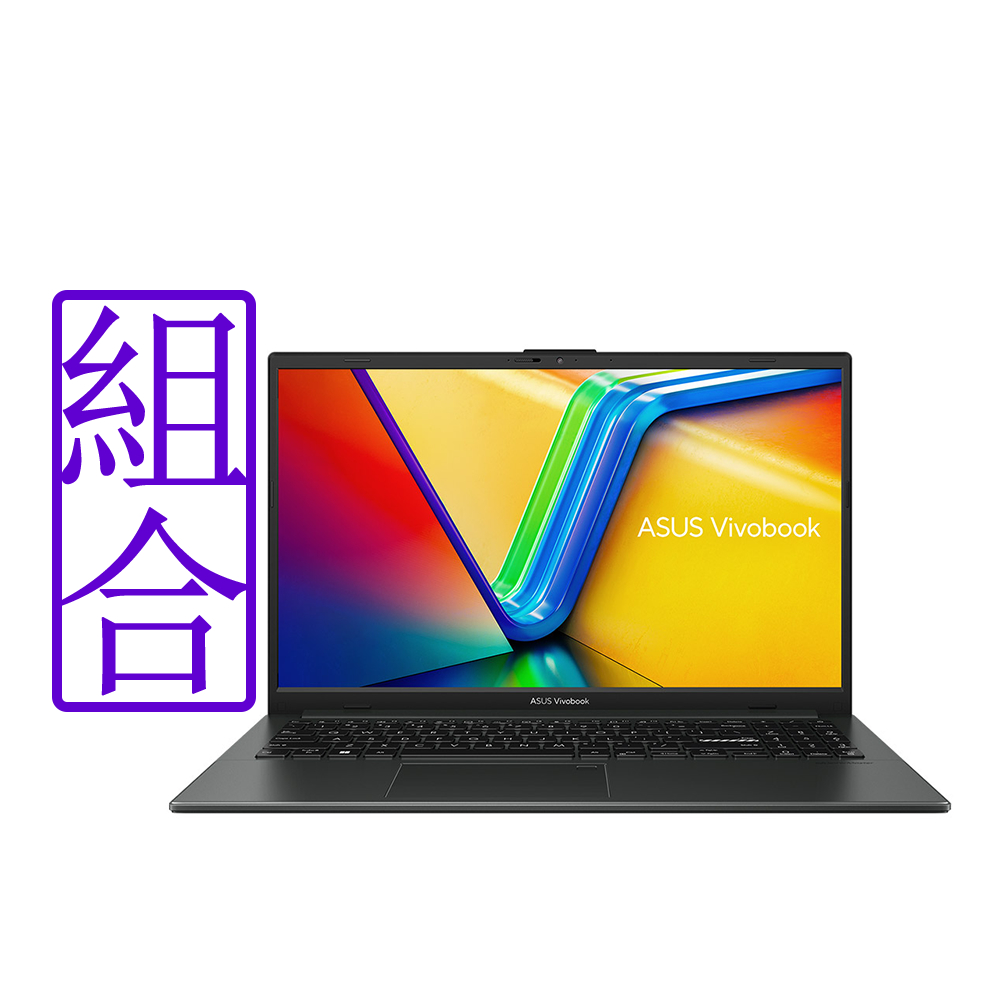 (外接1TB組合) ASUS E1504GA 15.6吋筆電 (i3-N305/8G/256G/Win11 Home/Vivobook Go 15/混成黑)