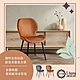 E-home Omar歐瑪PU工業風黑腳休閒餐椅-兩色可選 product thumbnail 1