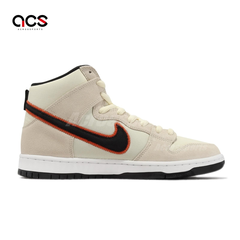 Nike 滑板鞋SB Dunk High Pro PRM 女鞋卡其黑休閒SF Giants DO9394-100