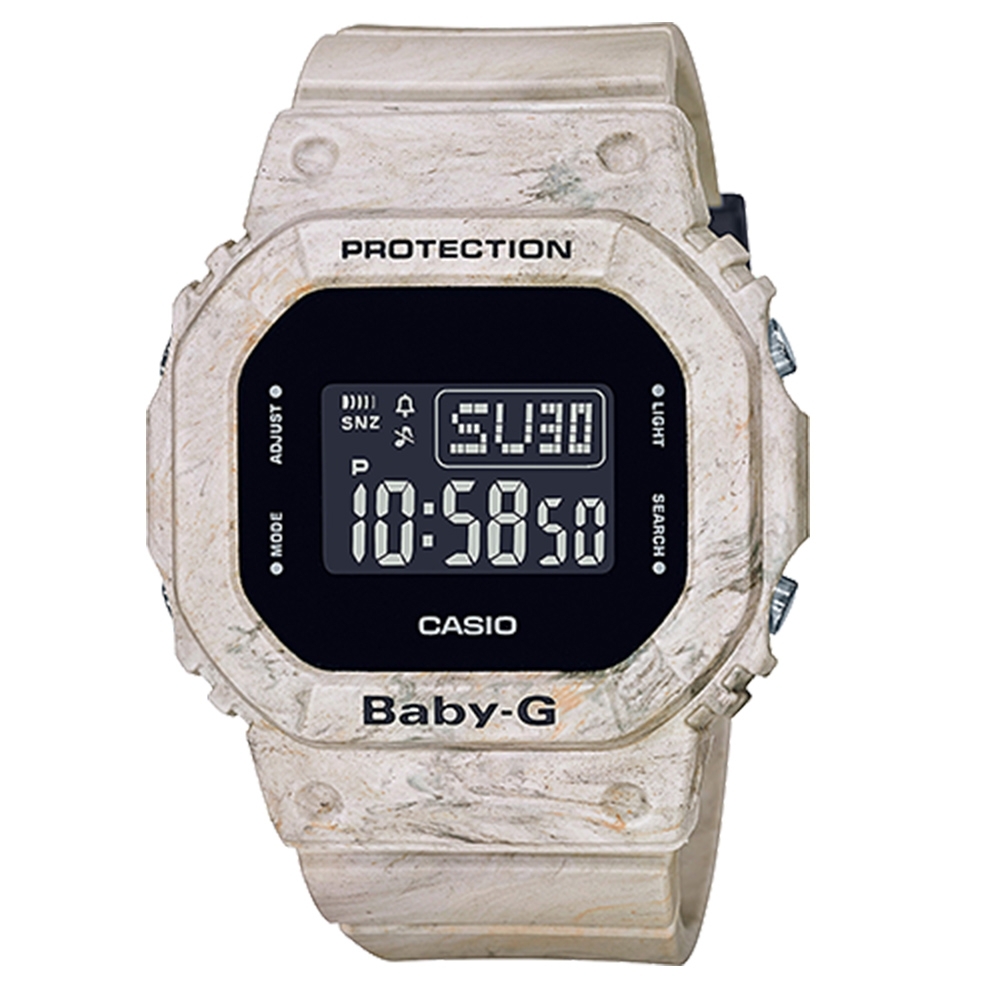 CASIO 卡西歐 Baby-G 地質系大理石紋手錶 BGD-560WM-5