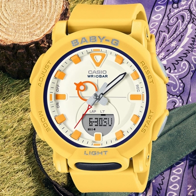 CASIO 卡西歐 BABY-G 復古時尚 霧面雙顯腕錶 禮物推薦 畢業禮物 41.8mm / BGA-310RP-9A