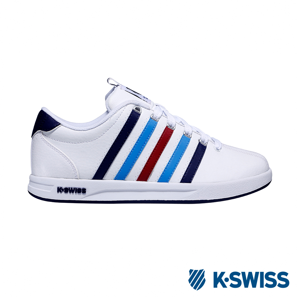 K-SWISS Court Pro S CMF時尚運動鞋-女-白/藍/紅