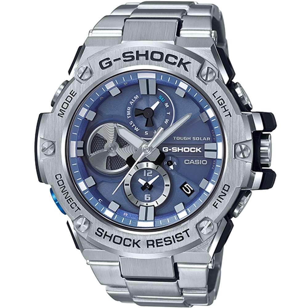 G-SHOCK  G-STEEL智慧藍牙連線運動錶(GST-B100D-2A)