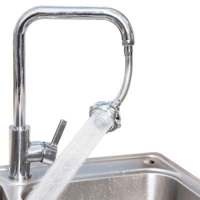 KB021 廚房水龍頭起泡器 可固定 廚房軟管 接頭增壓 防濺水 萬象軟管 水管延伸器 節水 兩段式起泡器 水龍頭軟管