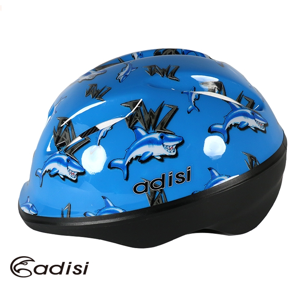 ADISI 青少年自行車帽 CS-2700 藍鯨魚