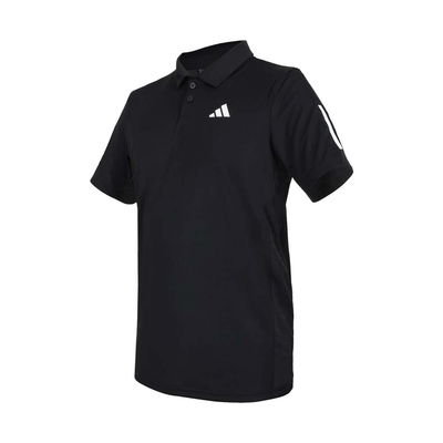 ADIDAS 男短袖POLO衫-休閒 上衣 吸濕排汗 慢跑 愛迪達 IS2294 黑白