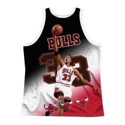 M&N NBA 球員印刷 復古球衣 公牛隊 Scottie Pippen