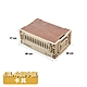 ANDYMAY2 18L 瓦特工業風折疊收納箱 收納盒-木蓋中款(2入) OH-Q713 product thumbnail 13