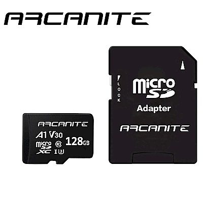 ARCANITE Micro SDXC U3 V30 A1 128GB 記憶卡