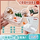 (2件超值組)日本Imakara 磨粉切藥器矽膠圈密封防潮4格分裝儲藥盒(透明白盒附集粉小毛刷 保健食品收納盒) product thumbnail 1