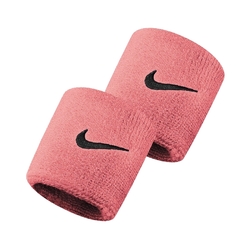 Nike 護腕 Swoosh Wristbands 男女款 球類運動 兩隻入 勾勾 基本款 粉 黑 N000156567-7OS
