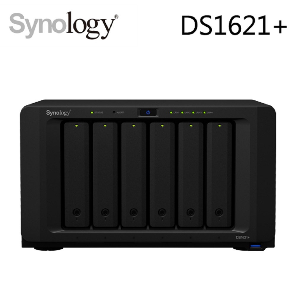 Synology DS1621+ NAS 含含 WD 紅標 Plus 4TB 6顆 WD40EFZX