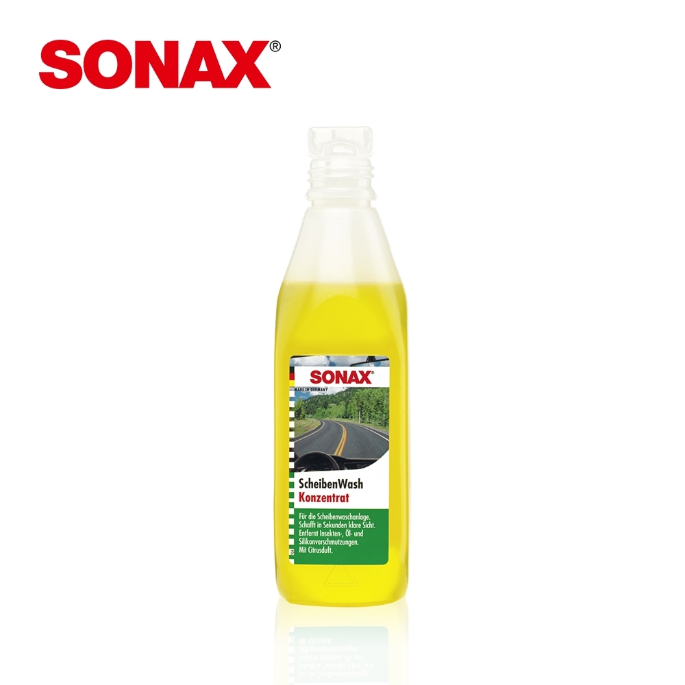 SONAX 濃縮雨刷精250ml 德國原裝 防水垢 防止提早氧化 恢復乾淨視野-急速到貨
