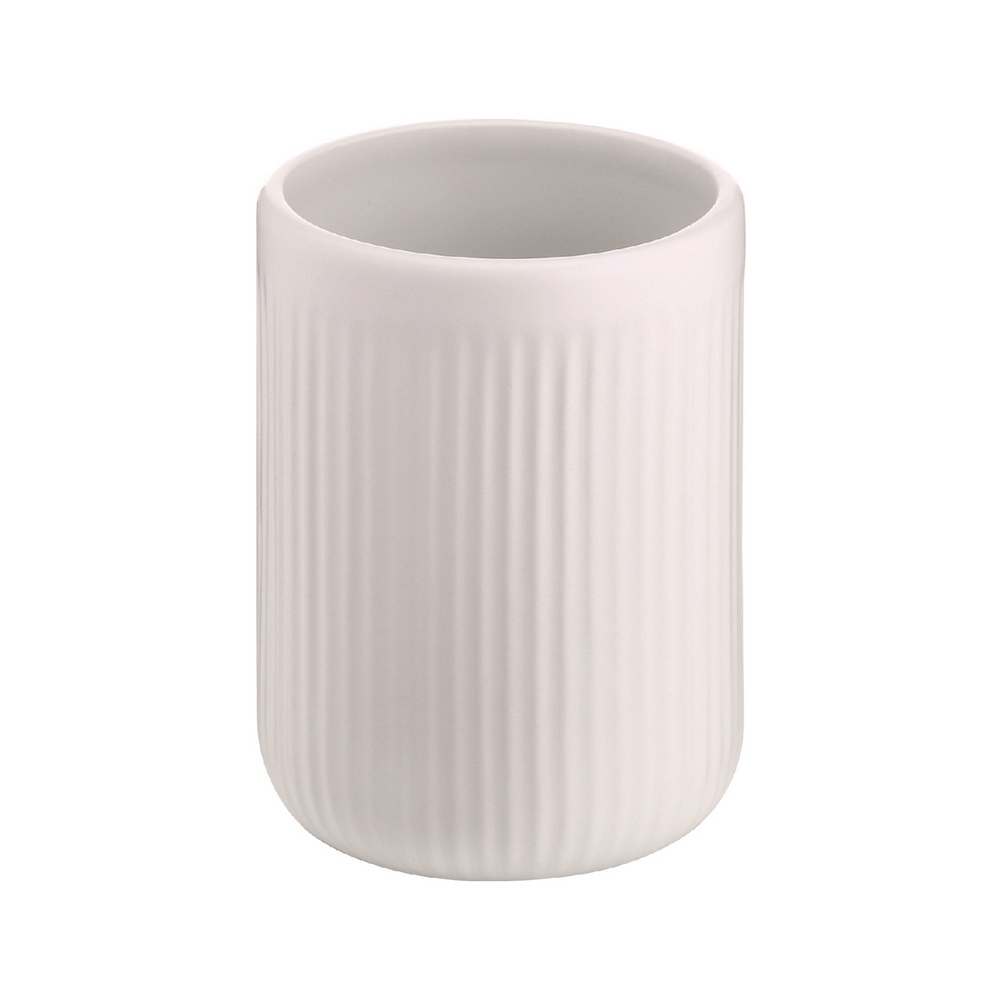 《KELA》Adele陶製漱口杯(米白290ml) | 水杯 牙刷杯 洗潄杯