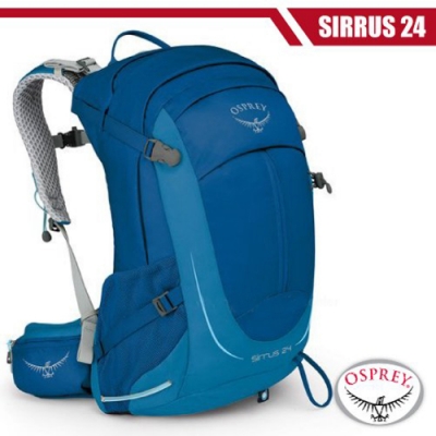 OSPREY 女新款 SIRRUS 24 輕量透氣健行登山背包_高峰藍 R