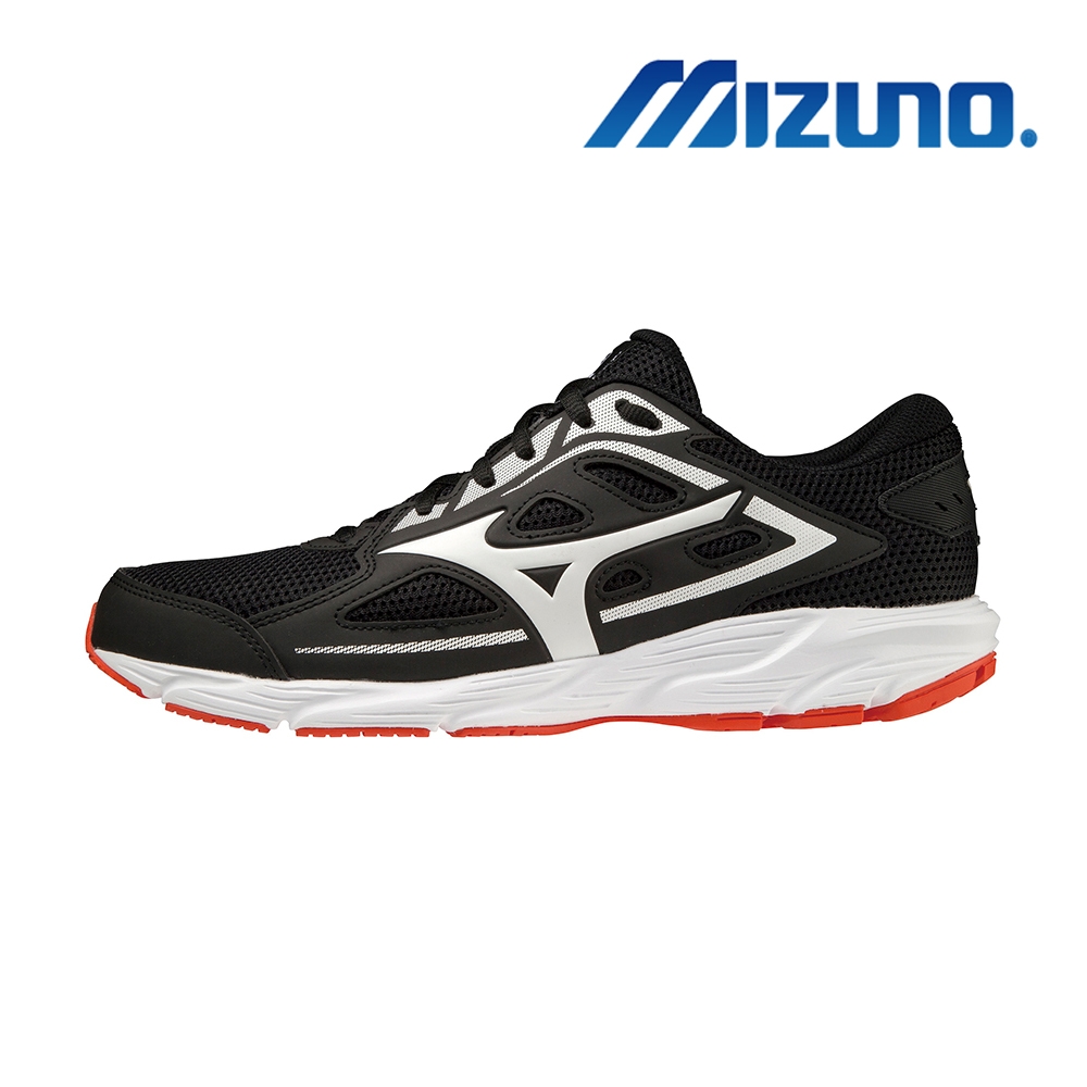 【MIZUNO 美津濃】MIZUNO SPARK 7 一般型男款慢跑鞋 訓練 黑+白 (K1GA220301)