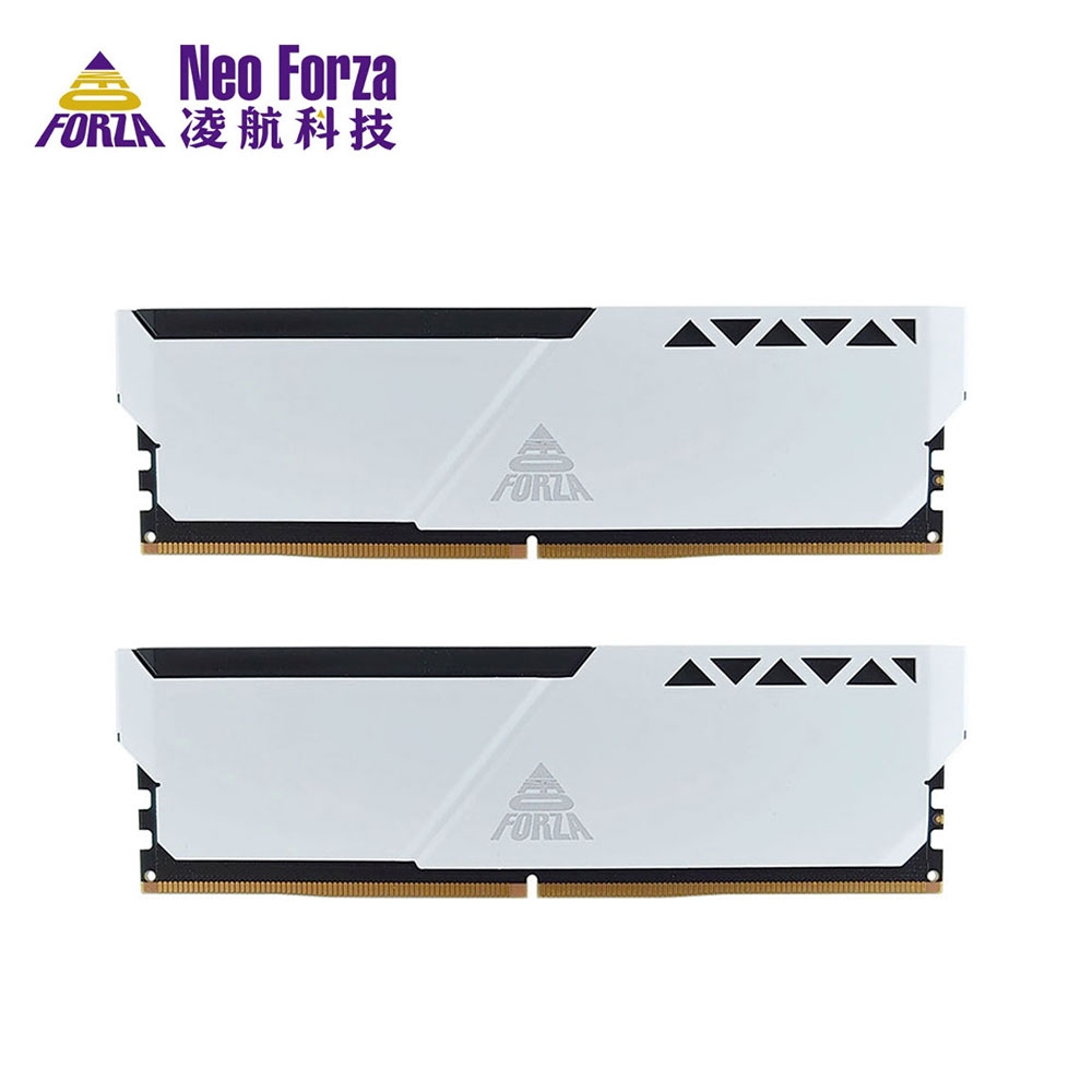 Neo Forza 凌航TRINITY DDR5 6000 32G(16G*2)電競超頻記憶體(白色)CL40 