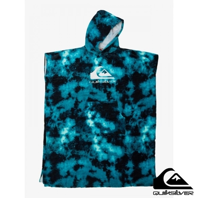 【QUIKSILVER】HOODY TOWEL 浴巾衣 灰藍