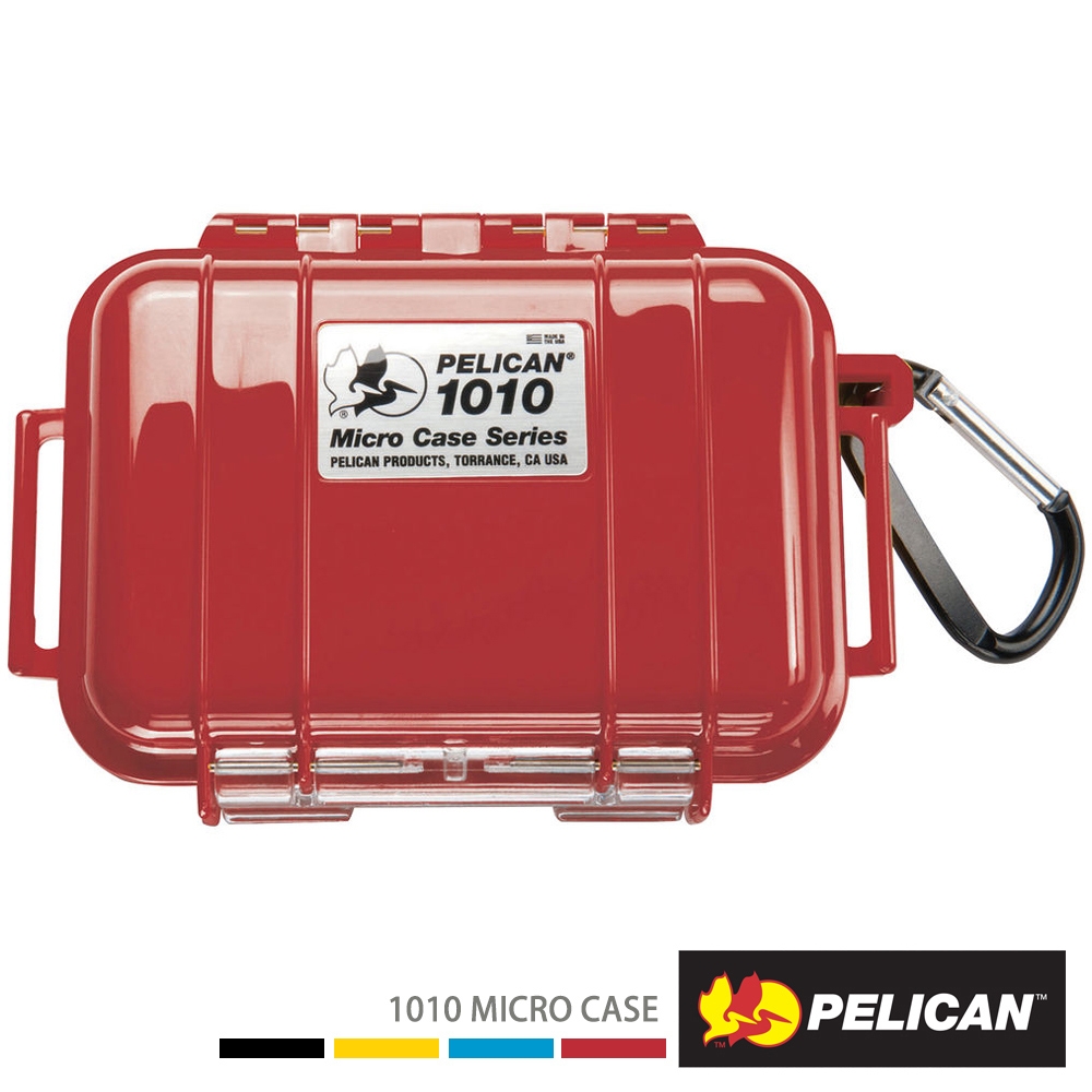 美國 PELICAN 1010 Micro Case 微型防水氣密箱-(紅)