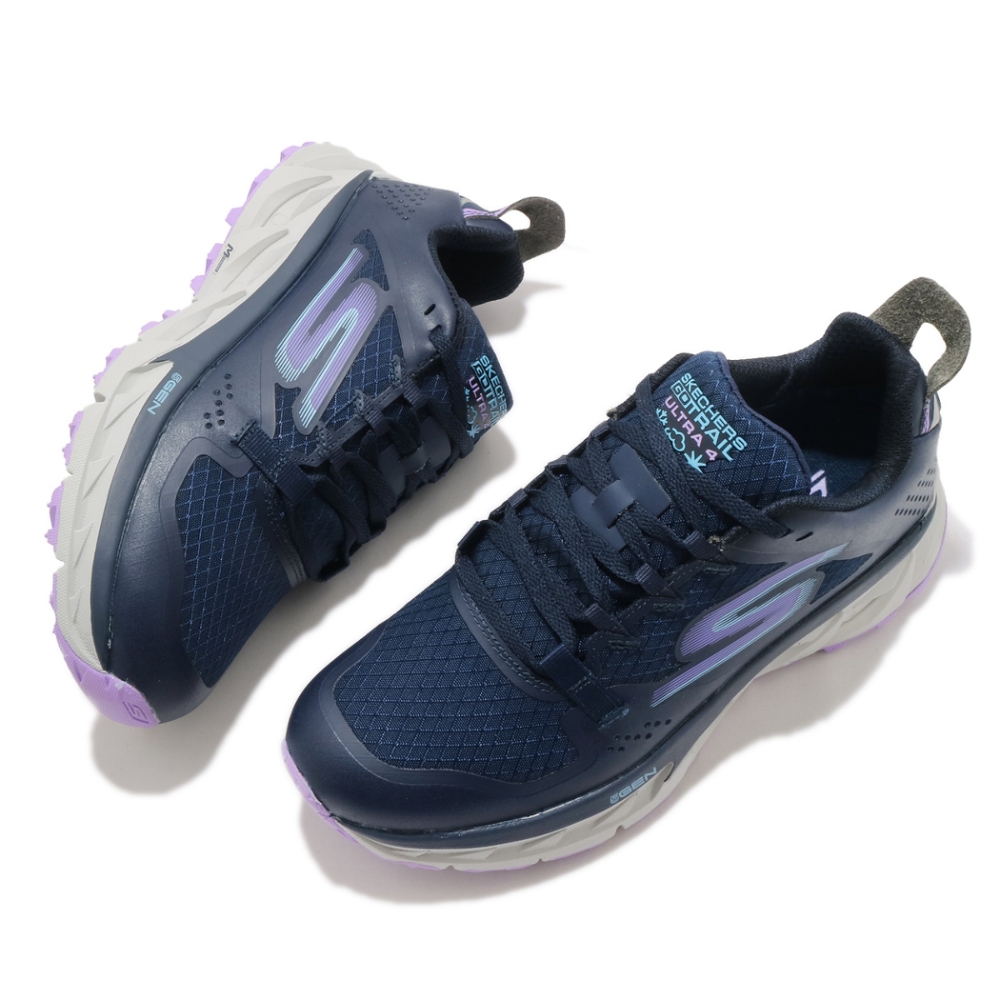 Skechers 戶外鞋Go 4 女鞋野跑鞋防水輕量回彈避震穩定藍紫172030NVLV | Yahoo奇摩購物中心