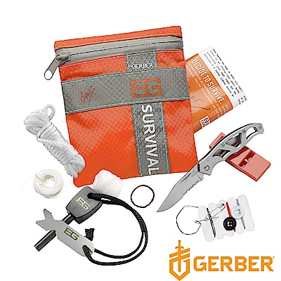 Gerber 貝爾求生系列 戶外野營急難工具包八件套組 31-000700