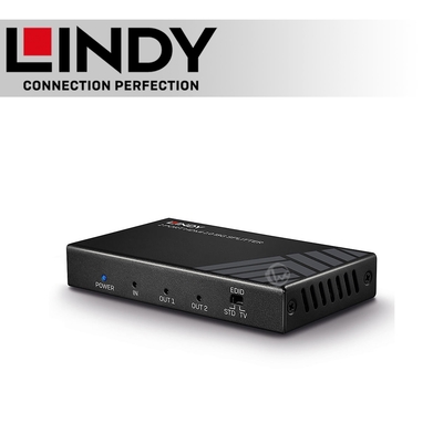 LINDY 林帝 HDMI 2.0 UHD 18G 4K@60HZ 一進2出影像分配器 (38235)