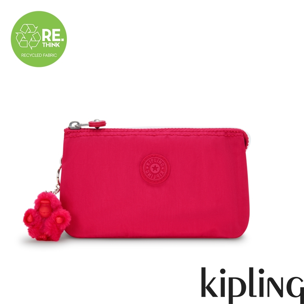 Kipling 甜蜜糖果粉三夾層配件包-CREATIVITY L