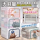 可愛動物透明防水雙開收納箱(66L) product thumbnail 5