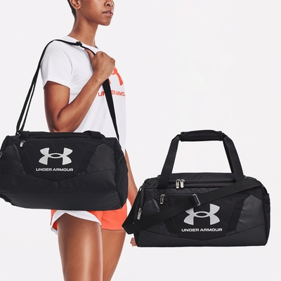 Under Armour 健身包 Undeniable 5 Duffle Bag 黑 銀 防潑水 旅行袋 斜背包 UA 1369221001