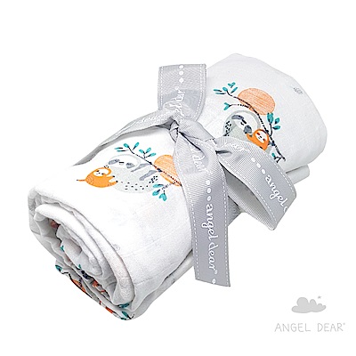 美國 Angel Dear 竹纖維嬰幼兒包巾禮盒 (小樹懶)